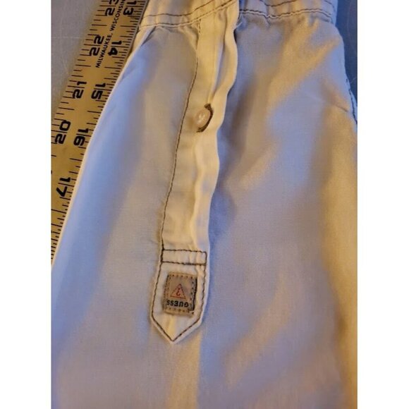 Vintage GUESS XS White Cotton Denim Shirt USA 1981 Collection Button-Down - Picture 13 of 13
